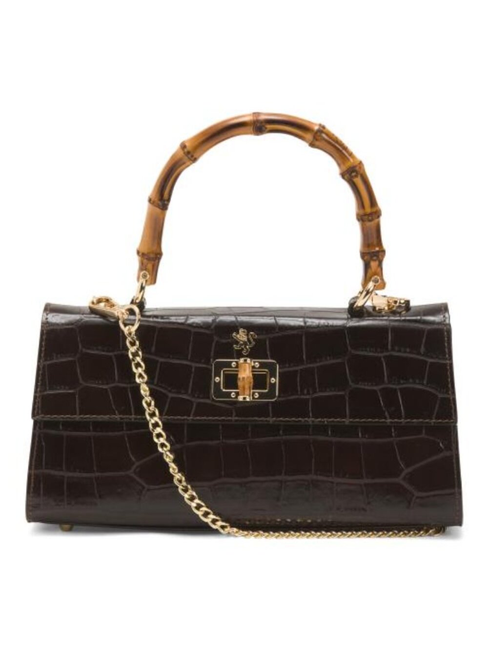 PRATESI Made In Italy Leather East West Satchel With Top Carry Handle